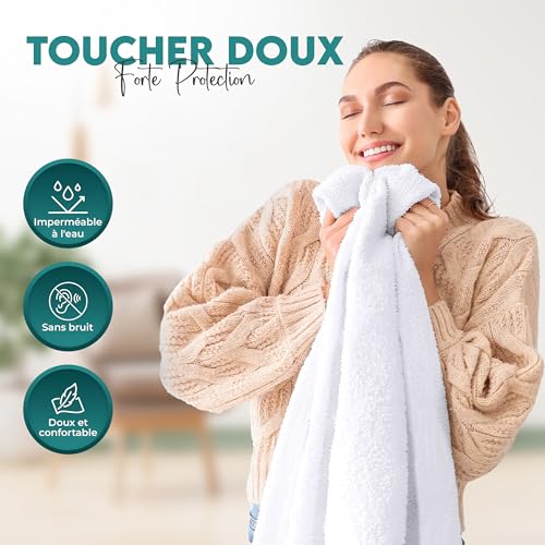 Thumbnail 4 de Protege Matelas Impermeable Utopia Bedding 140 x 190 cm – pour Matelas jusqu’à 30 cm d’épaisseur