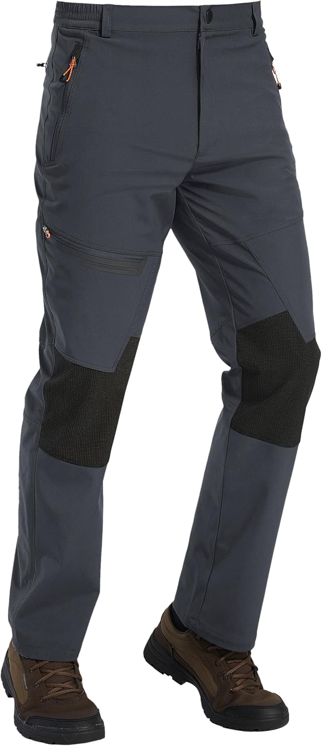 Thumbnail 5 de TACVASEN Men’s Waterproof Trousers (Zip Pockets, No Belt) for Hiking, Work & Outdoor Days