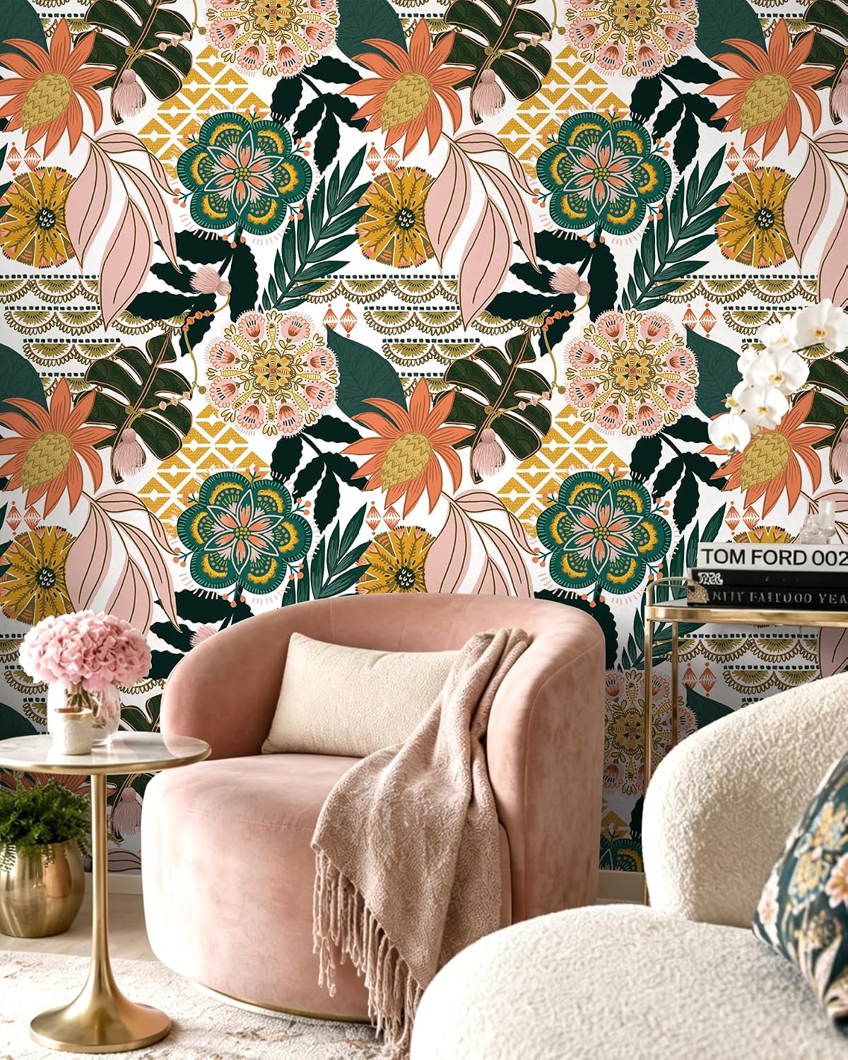 Detalle 2 de Peel and Stick Wallpaper 17.5 x 118 in