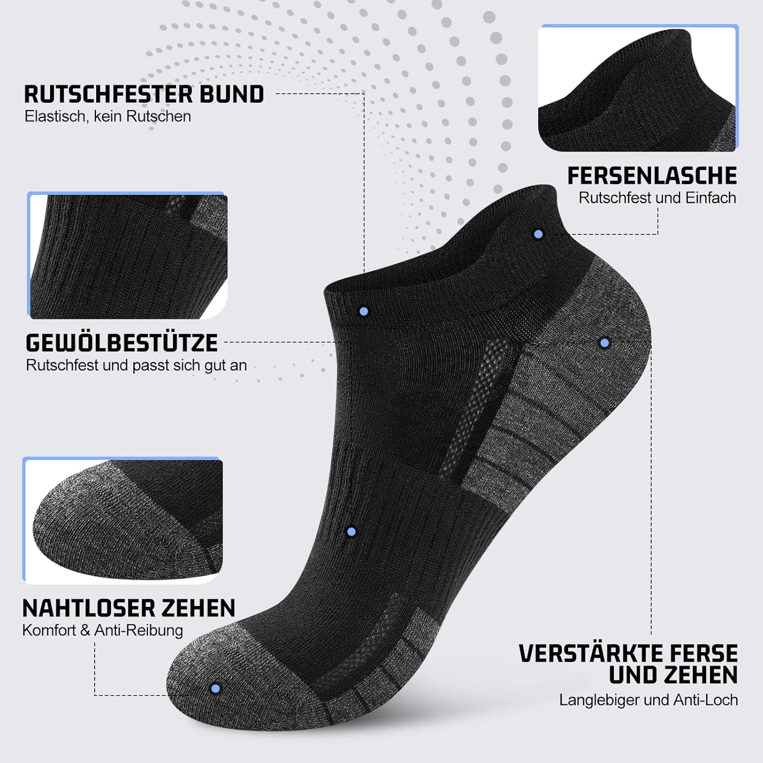 Thumbnail 3 de Effeet Sneaker Socken 10 Paar atmungsaktiv