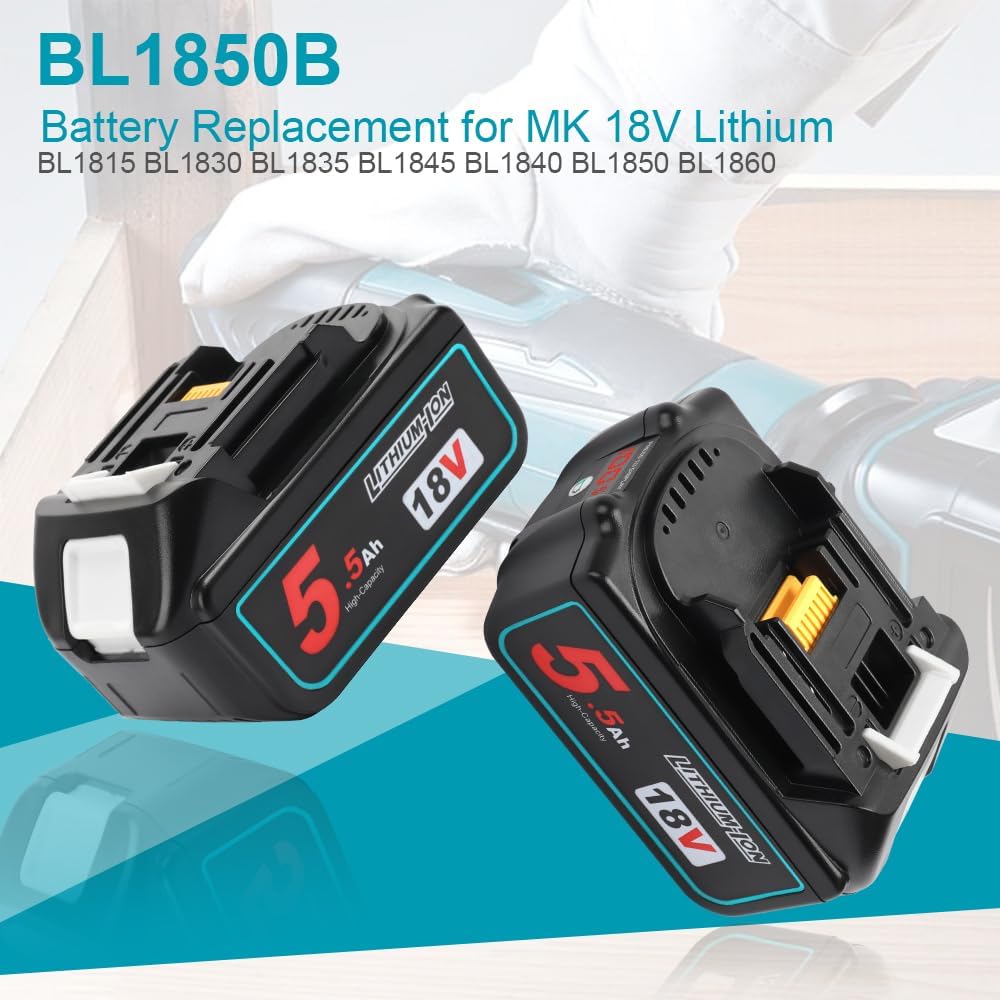 Thumbnail 2 de Powarobor BL1850B 18V 5500mAh 2-Pack
