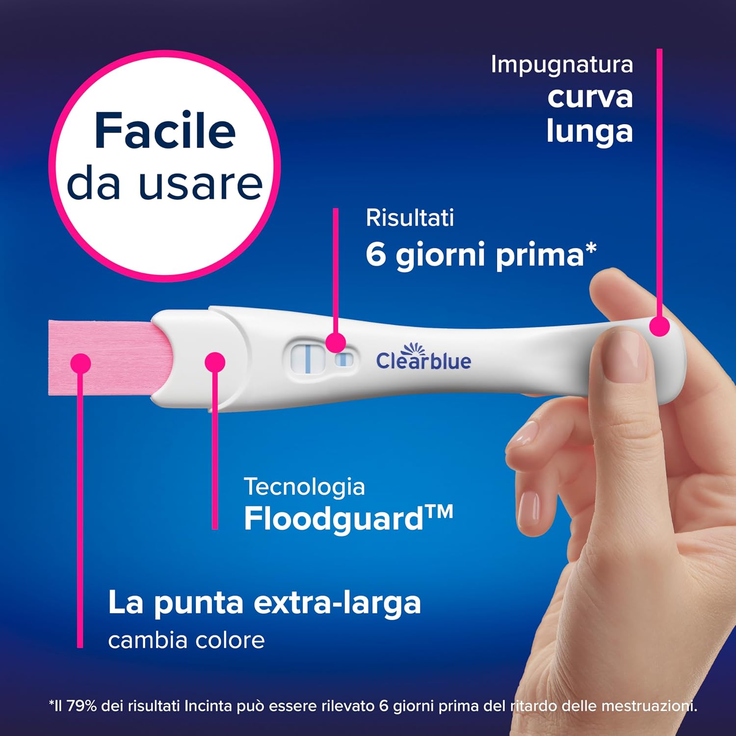 Thumbnail 3 de Clearblue Test di Gravidanza Precoce, 3— affidabile rilevazione precoce con Floodguard
