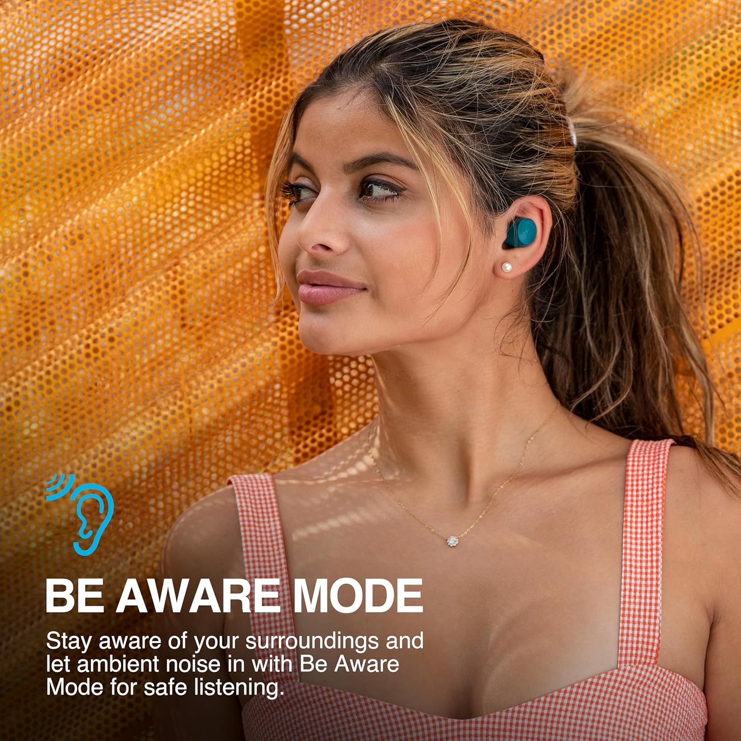 Thumbnail 3 de JLab Go Air Pop+ Cuffie Bluetooth True Wireless In-Ear (Blu Navy) con microfono e fino a 35+ ore