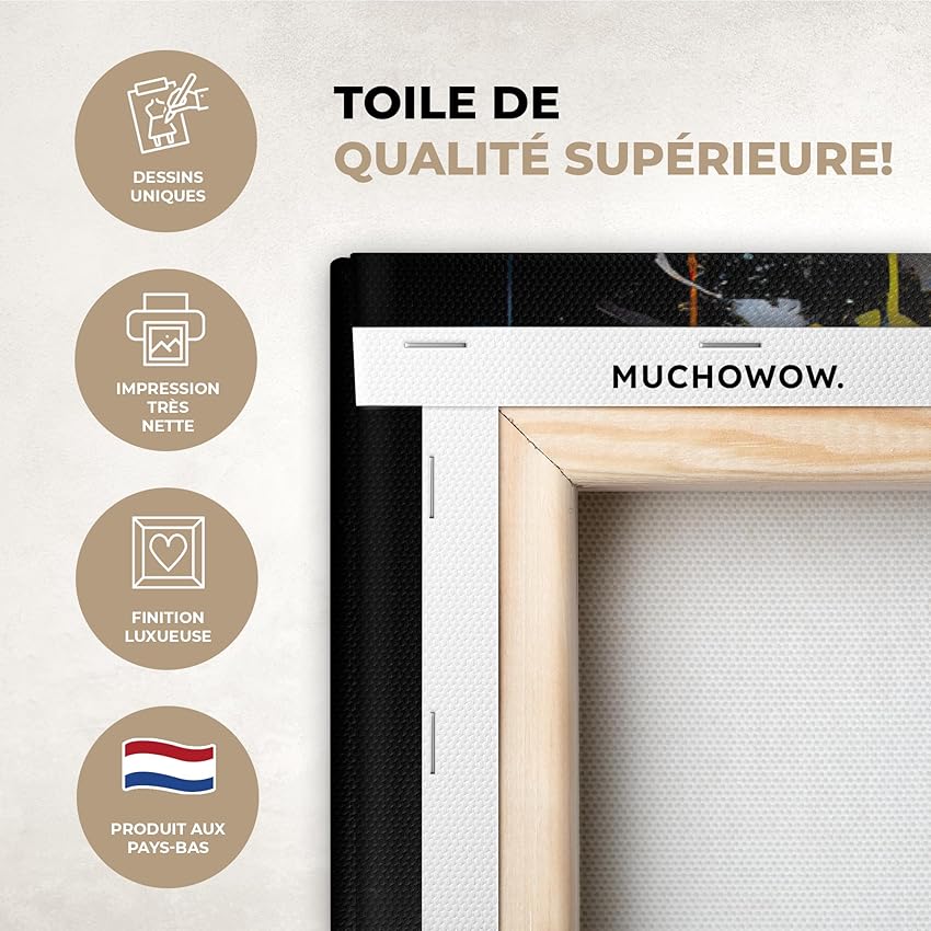 Thumbnail 2 de MuchoWow Impression sur toile murale 120x80 cm 📷