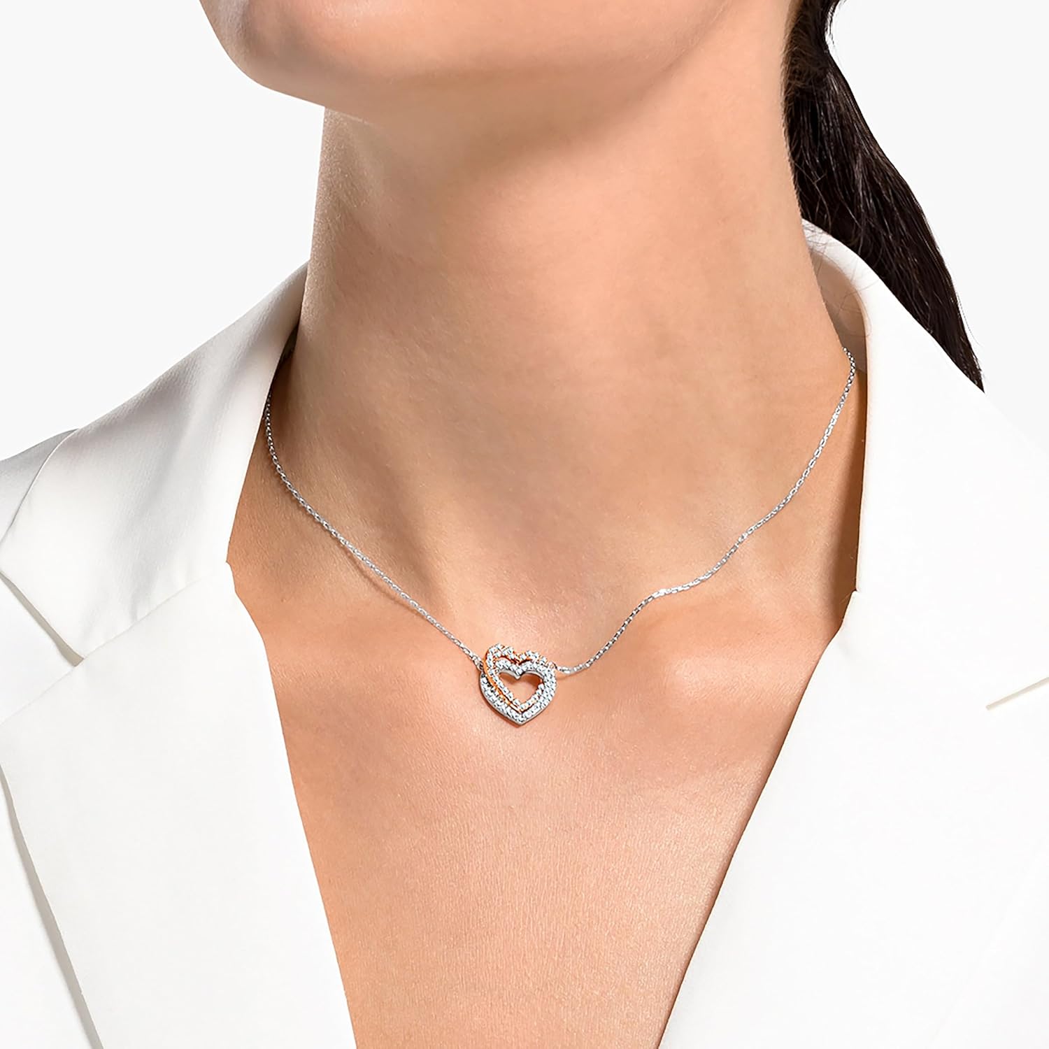 Thumbnail 5 de Swarovski Collar Infinity corazón en blanco 💍