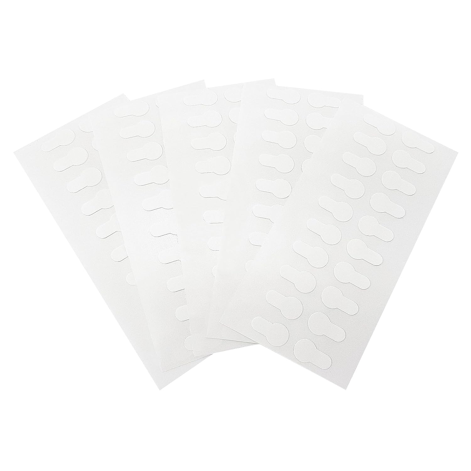 Detalle de Punti biadesivi trasparenti KLEBESHOP24 Ø7 mm – 100 pezzi, adesione forte, multistrato