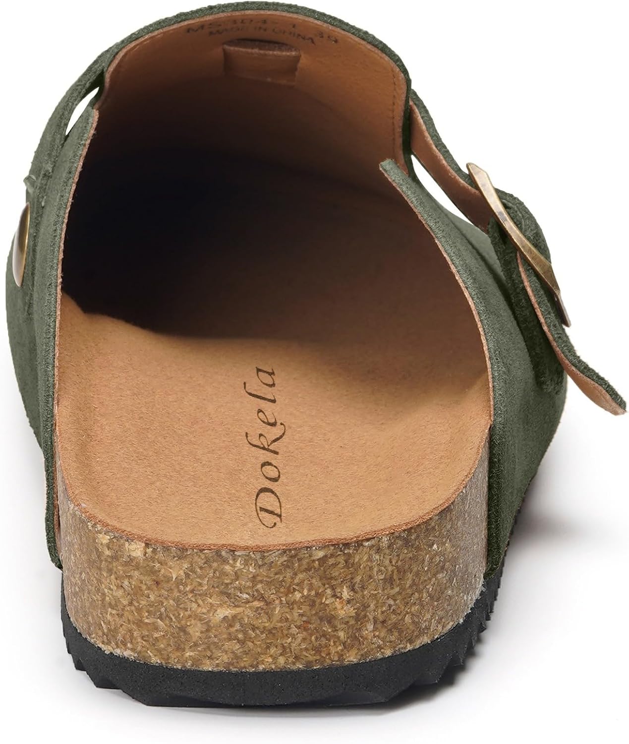 Detalle de Zuecos y Mules Piel con plantilla de corcho