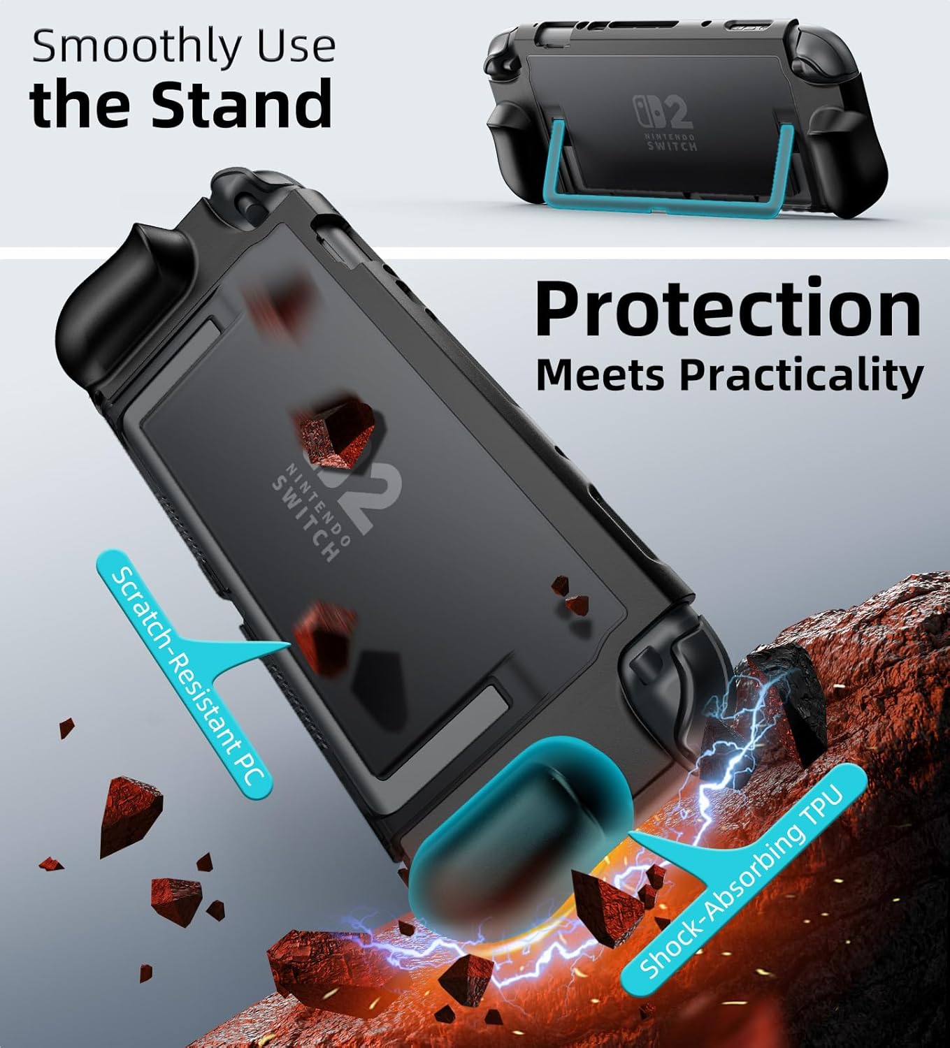 Thumbnail 4 de TiMOVO Dockable Case for Nintendo Switch 2 — 2025 protective case