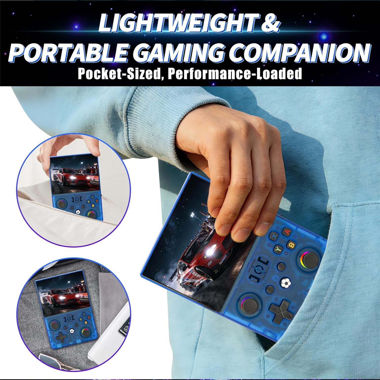 Thumbnail 6 de Blidinner 2026 NEW Upgrade R36MAX Ⅱ Retro Handheld: 4.5-inch screen, 18,000+ games, 4000mAh