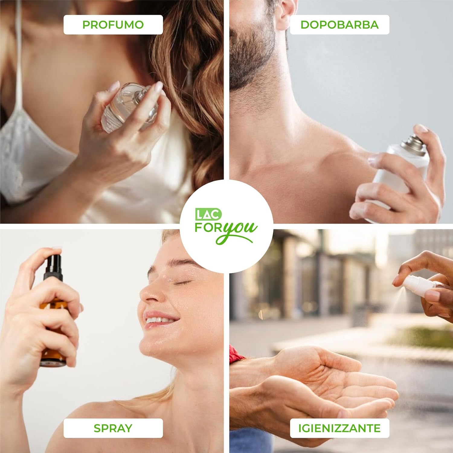 Detalle de LAC FOR YOU: 2 atomizzatori profumo da 8 ml, portatili e ricaricabili