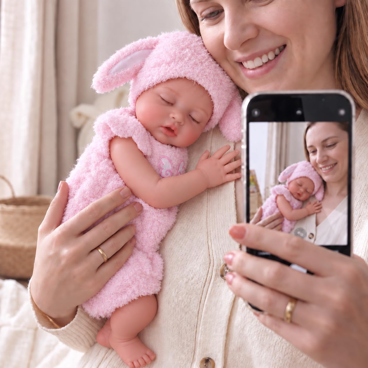 Detalle 2 de BABESIDE 16 Inch Silicone Baby Doll 4.9 lb
