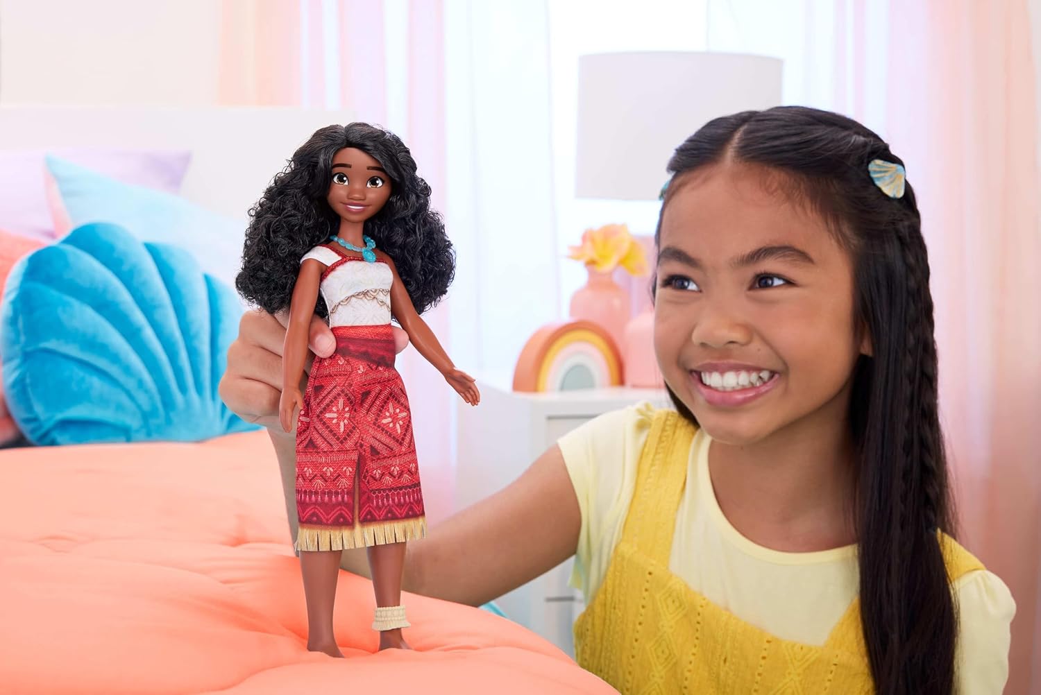 Detalle de Mattel Disney Poupée Vaiana – Vaiana 2, with 2 accessories et tenue amovible
