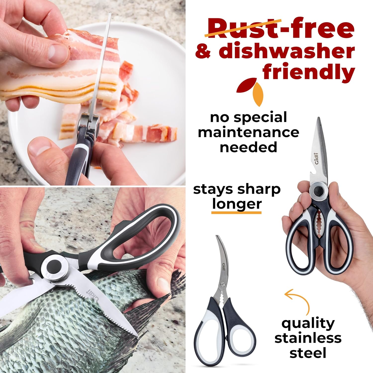 Thumbnail 4 de Gidli Kitchen Shears 7"