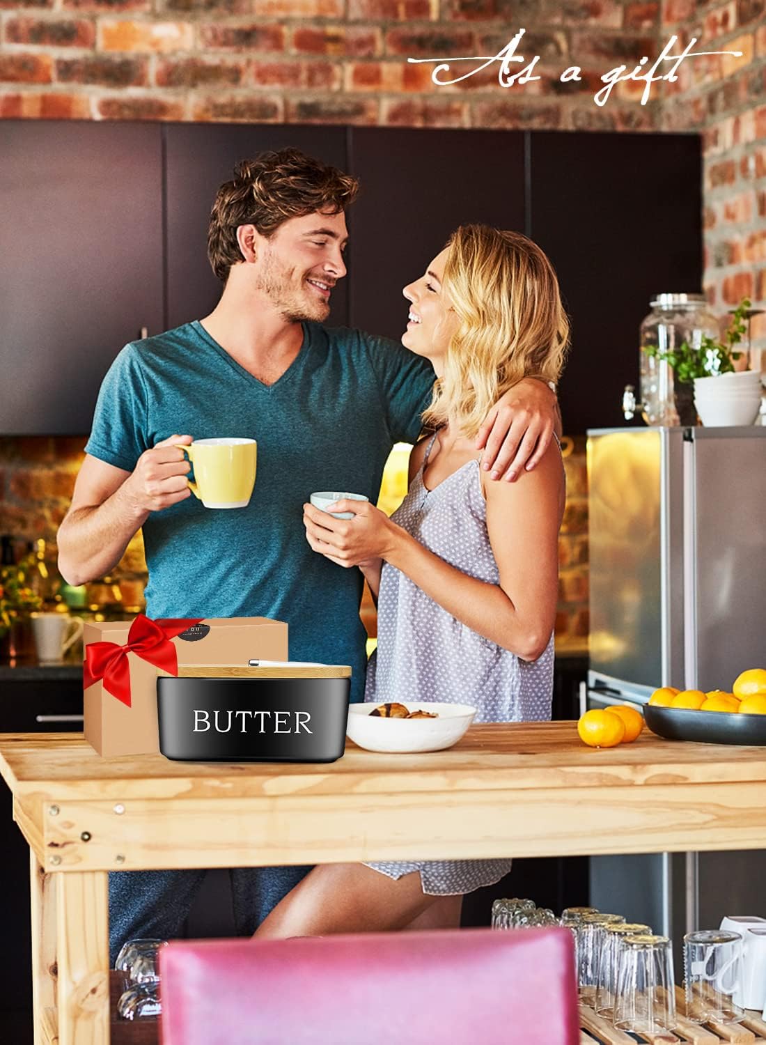 Thumbnail 6 de Large Ceramic Butter Dish with Lid