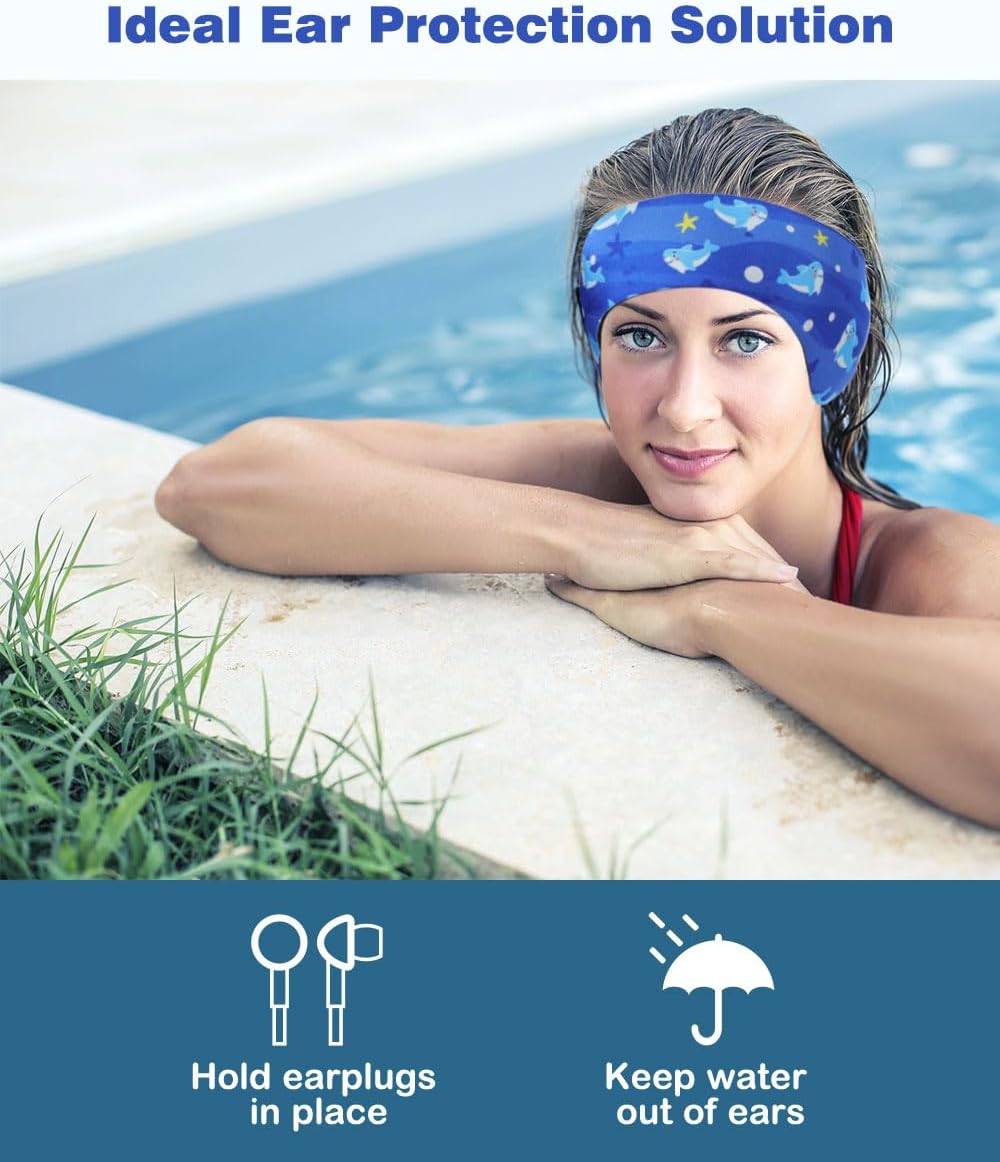 Thumbnail 2 de MoKo Swimming Ear Protection Band – Adjustable Neoprene Headband with Elastic Ear Covers