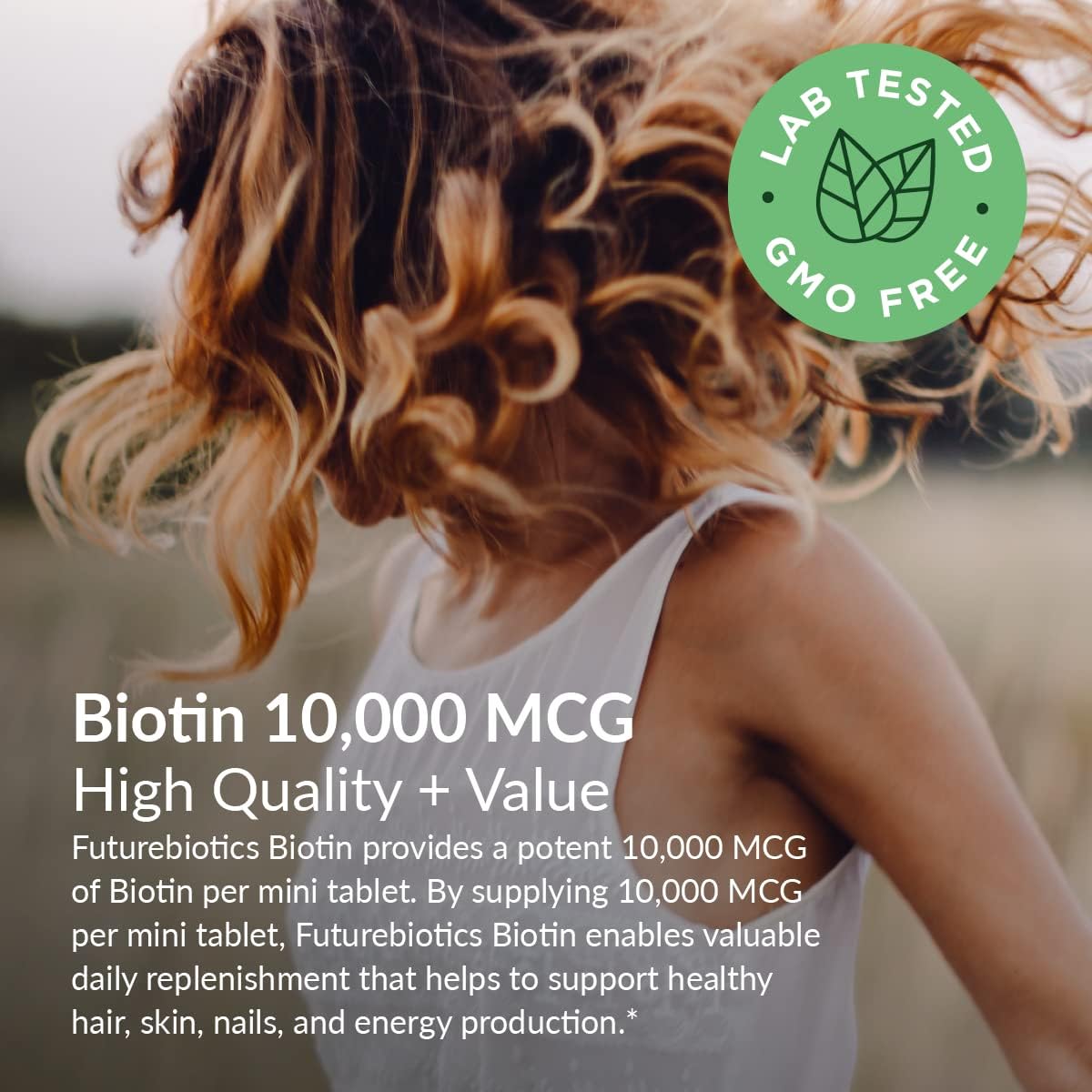 Detalle 2 de Futurebiotics Biotin Supplement 10,000 mcg
