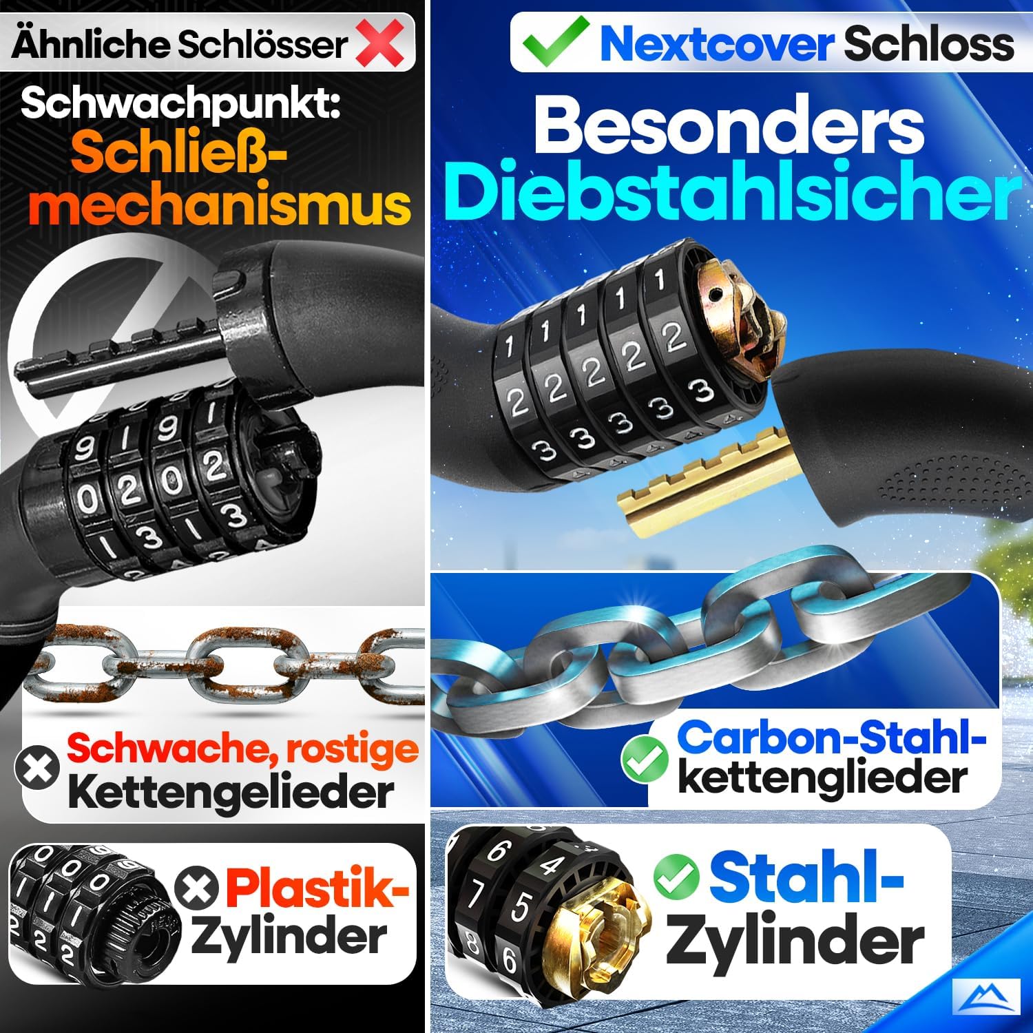 Thumbnail 3 de NEXTCOVER LockPro Fahrradschloss Zahlencode