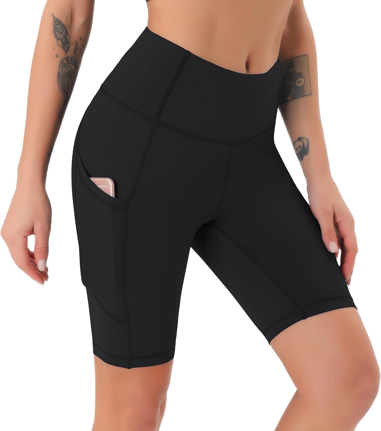 Thumbnail 4 de JOYSPELS Cycling Shorts for Women with Side Pockets – High Waisted, Non See-Through Activewear