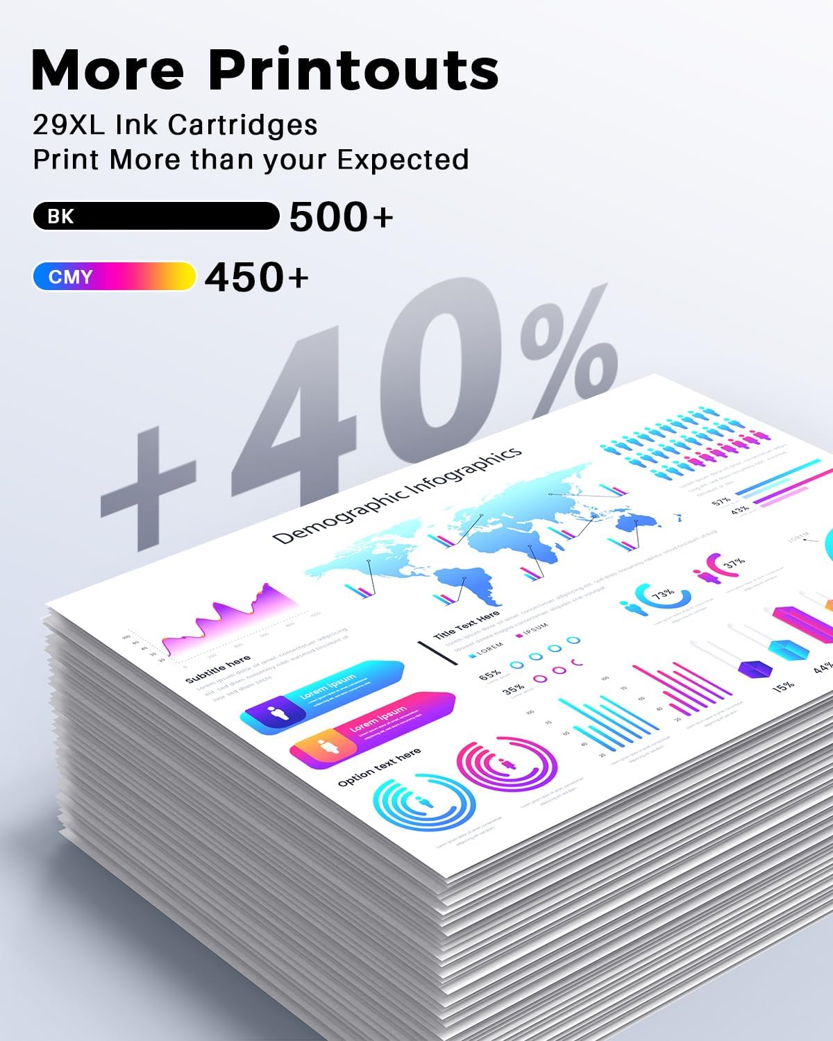Detalle 2 de Skydo 29XL Cartucce d'inchiostro Compatibili per Epson (5 pezzi) – Nero x2 e Colori (Ciano, Magenta, Giallo) per XP-235/XP-245/XP-255/XP-345/XP-435/XP-247/XP-332