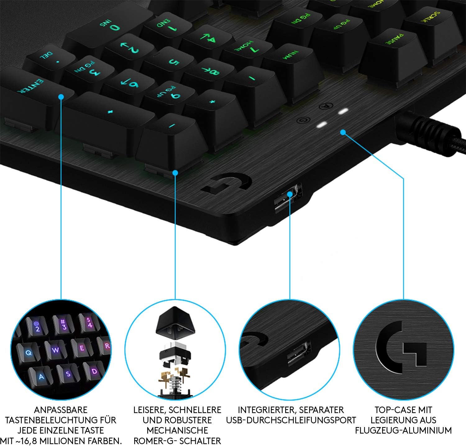 Thumbnail 4 de Logitech G512 mechanische Gaming-Tastatur ⌨