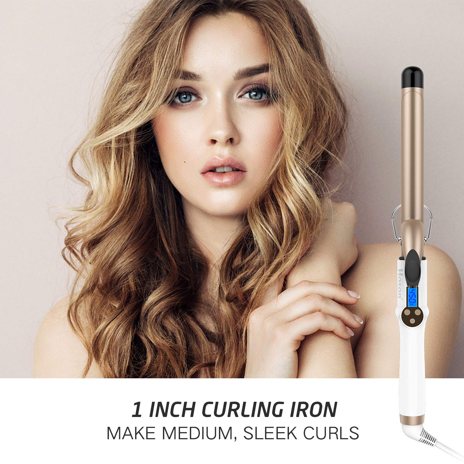 Thumbnail 1 de Hoson 1 Inch Curling Iron with Ceramic Tourmaline Coating