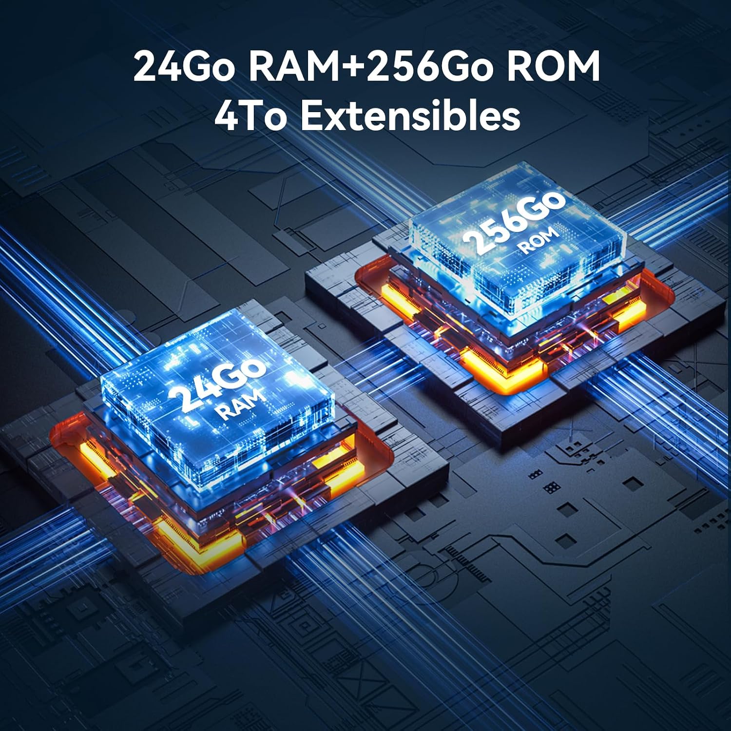 Detalle de TABWEE Tablette avec Clavier — 24Go RAM + 256Go ROM, Android 16, 10 pouces, Gemini AI, Widevine L1, Garantie 4 ans