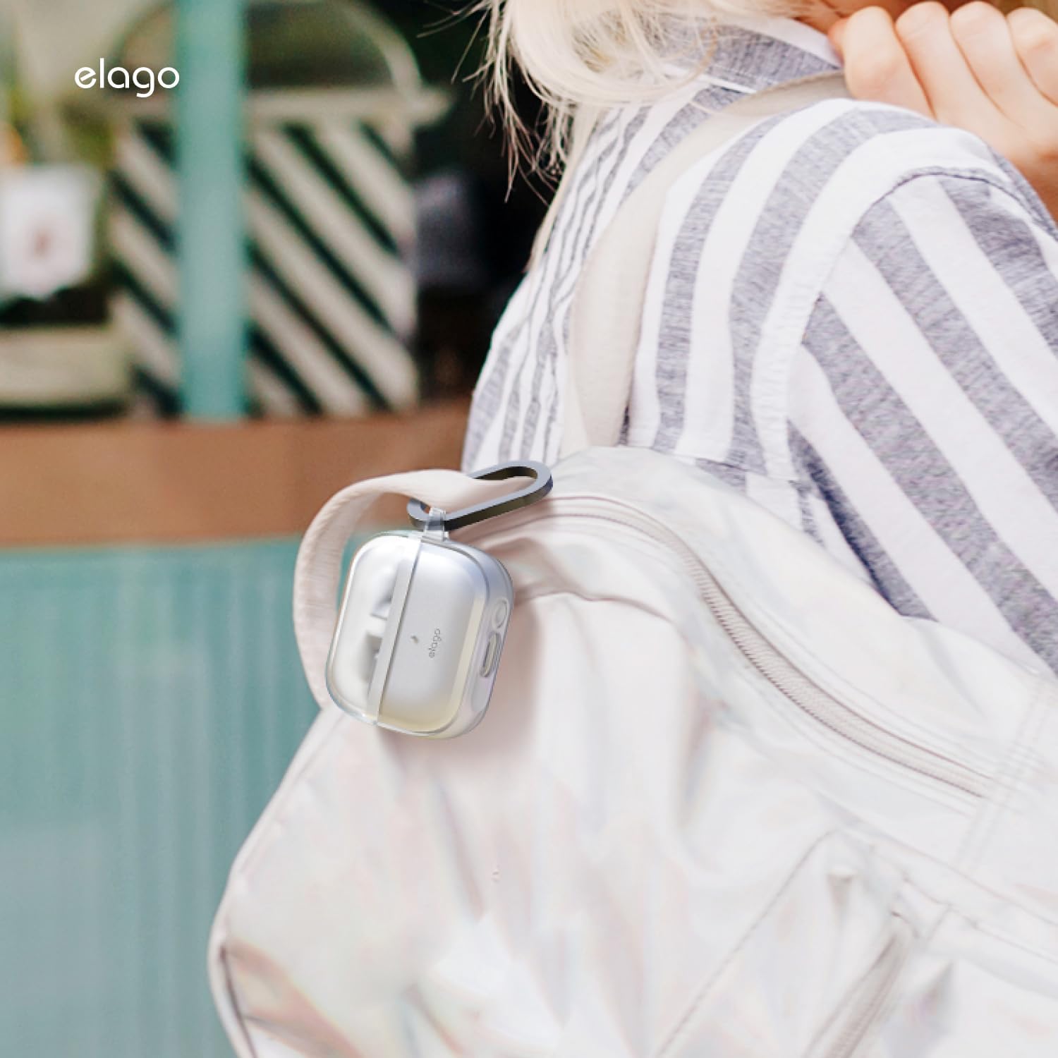 Thumbnail 6 de elago Coque EDC pour Samsung Galaxy Buds 3 & Buds 3 Pro – protection TPU, choc & accès charge sans fil (clair)