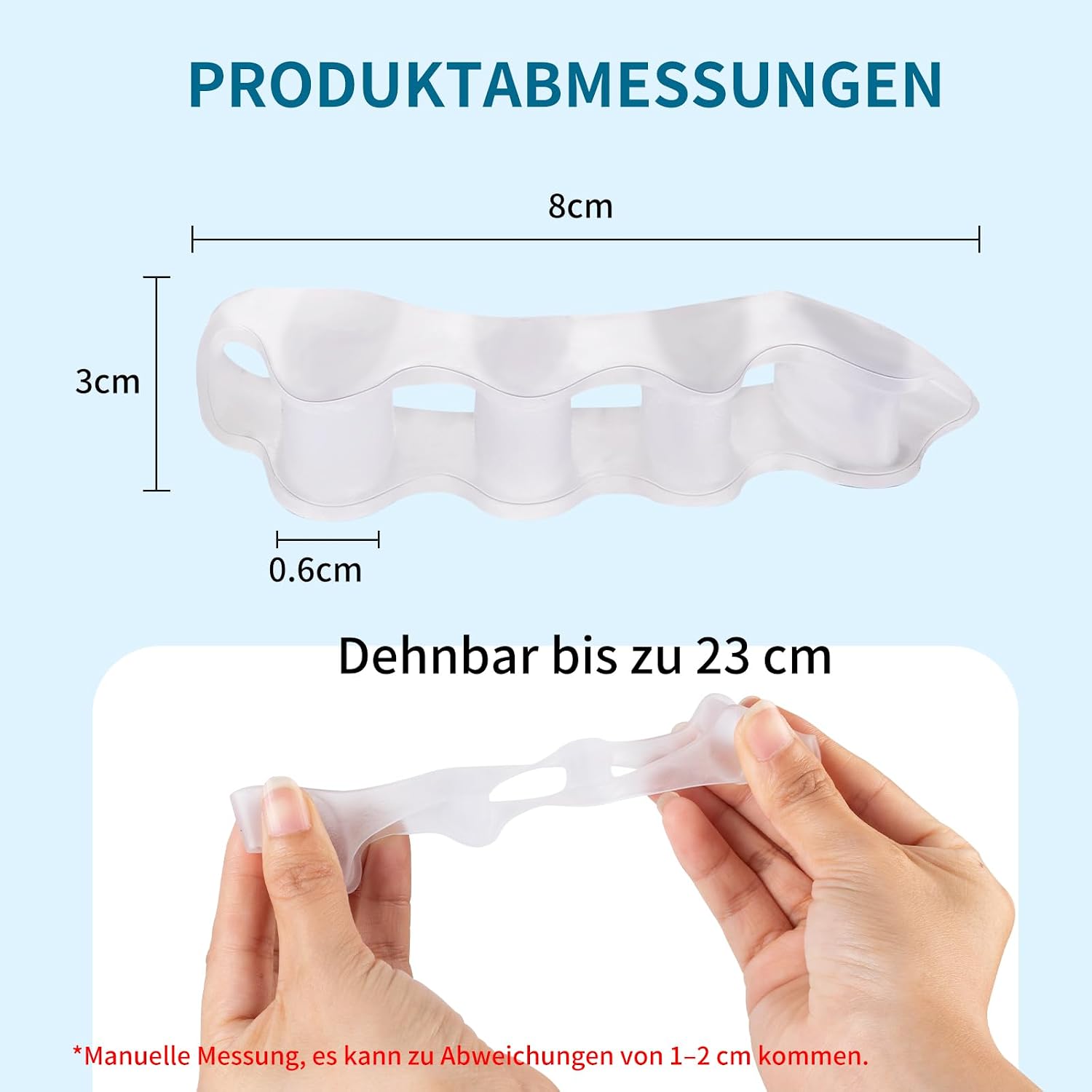 Detalle de SUNFATT Zehenspreizer 4 Stück 👣