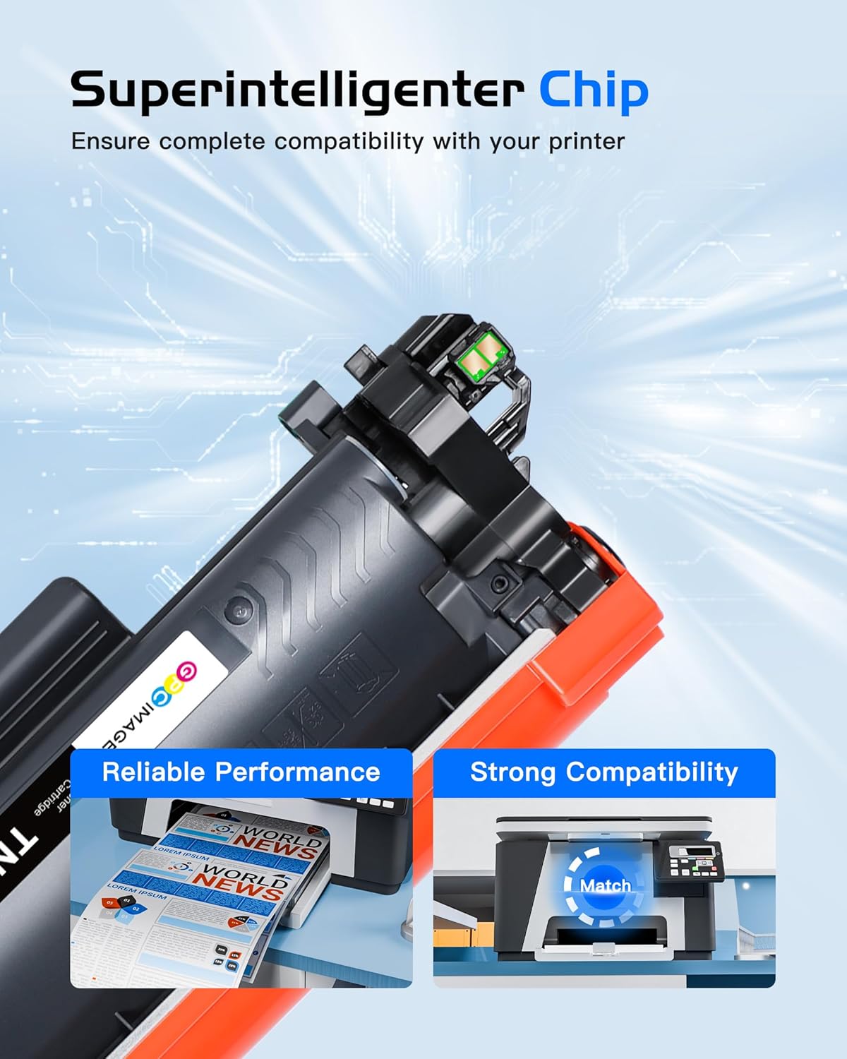 Detalle de GPC IMAGE TN2510 XL kompatibler Toner TN-2510XL (2er-Pack) für Brother MFC-L / HL / DCP