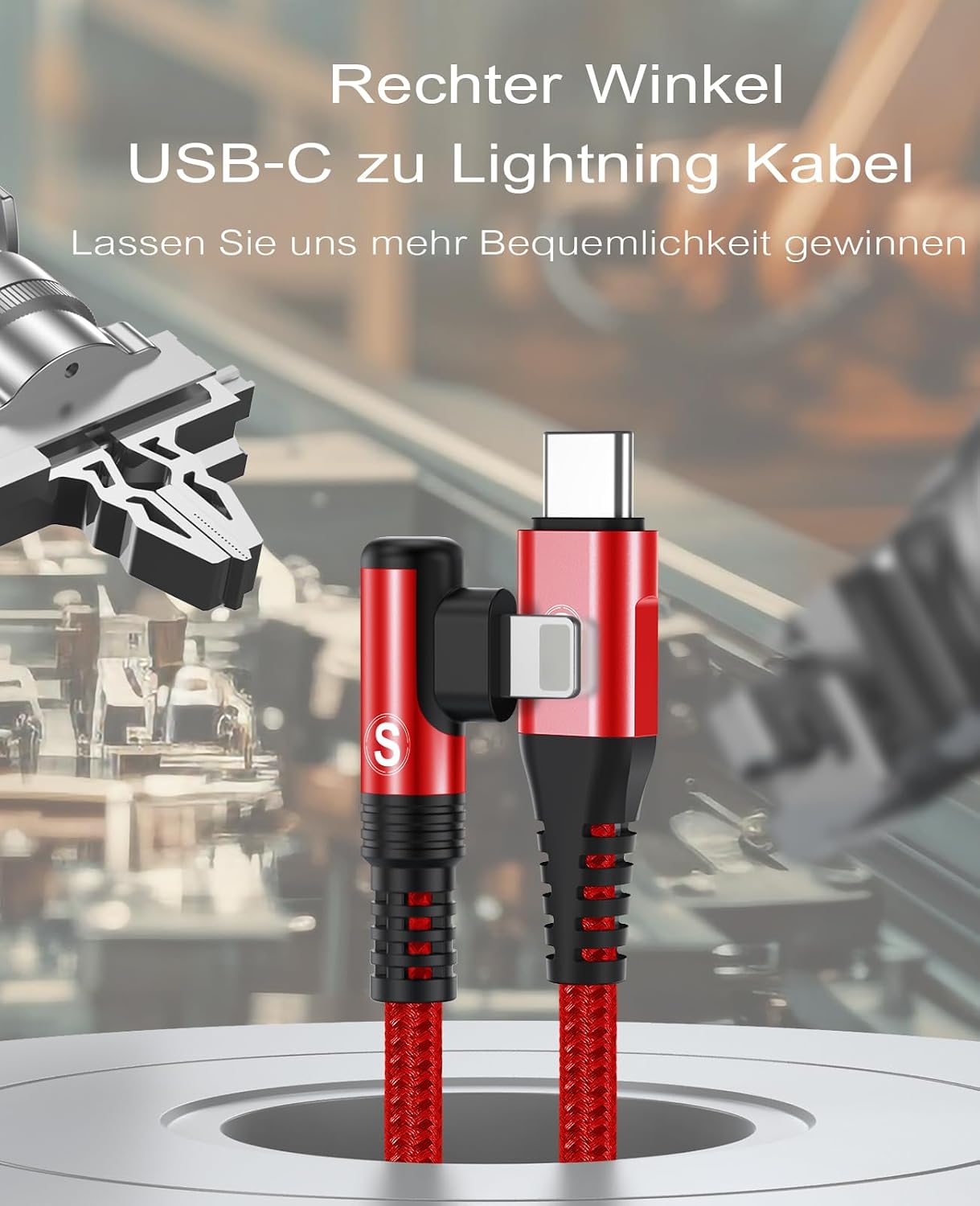 Detalle 2 de SWECENT USB-C Lightning Kabel 2 m, 2er-Set