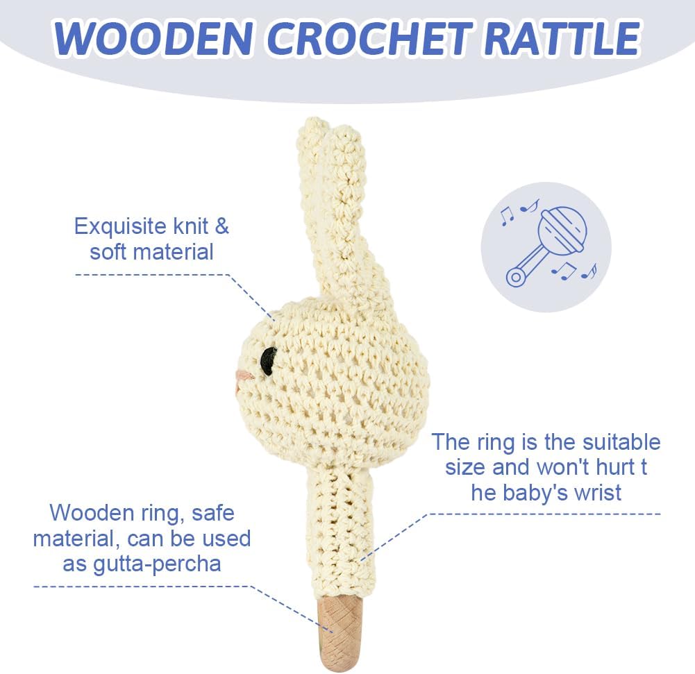 Detalle de OFFCUP Hochet Bébé Anneau de Dentition 0–9 Mois