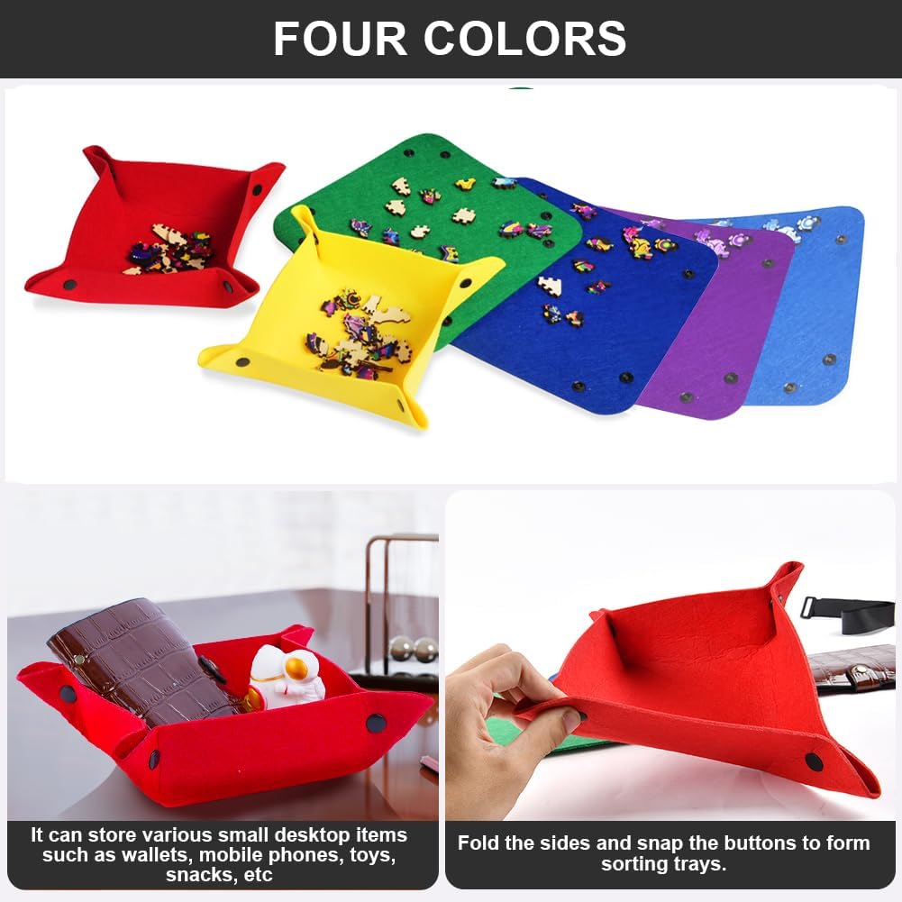 Thumbnail 5 de Ainiv Puzzle Roll Jigsaw Storage Felt Mat – Rolls Up for Easy Storage and Travel