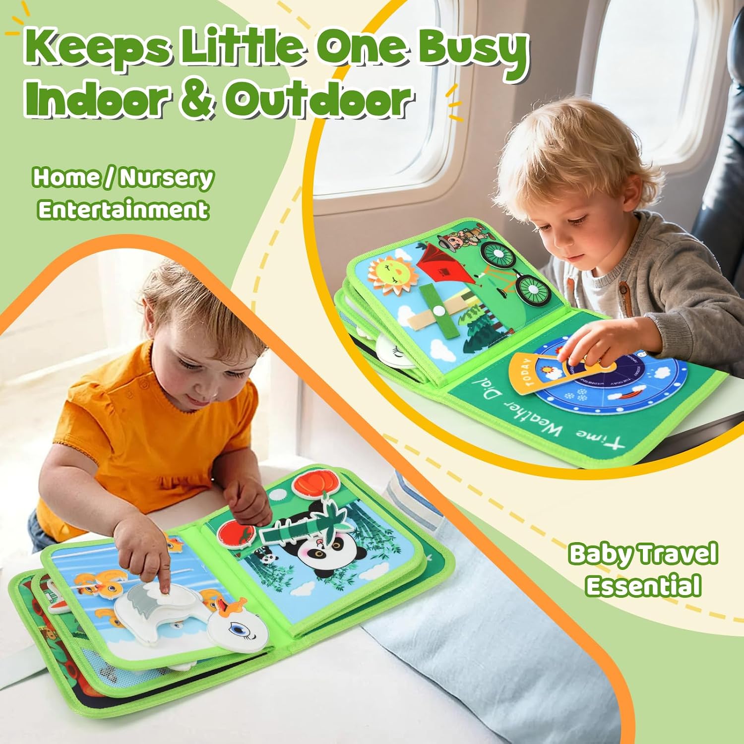 Thumbnail 4 de LZDMY Baby Montessori Busy Book for 2–3 Year Olds – Forest Animals Sensory Learning
