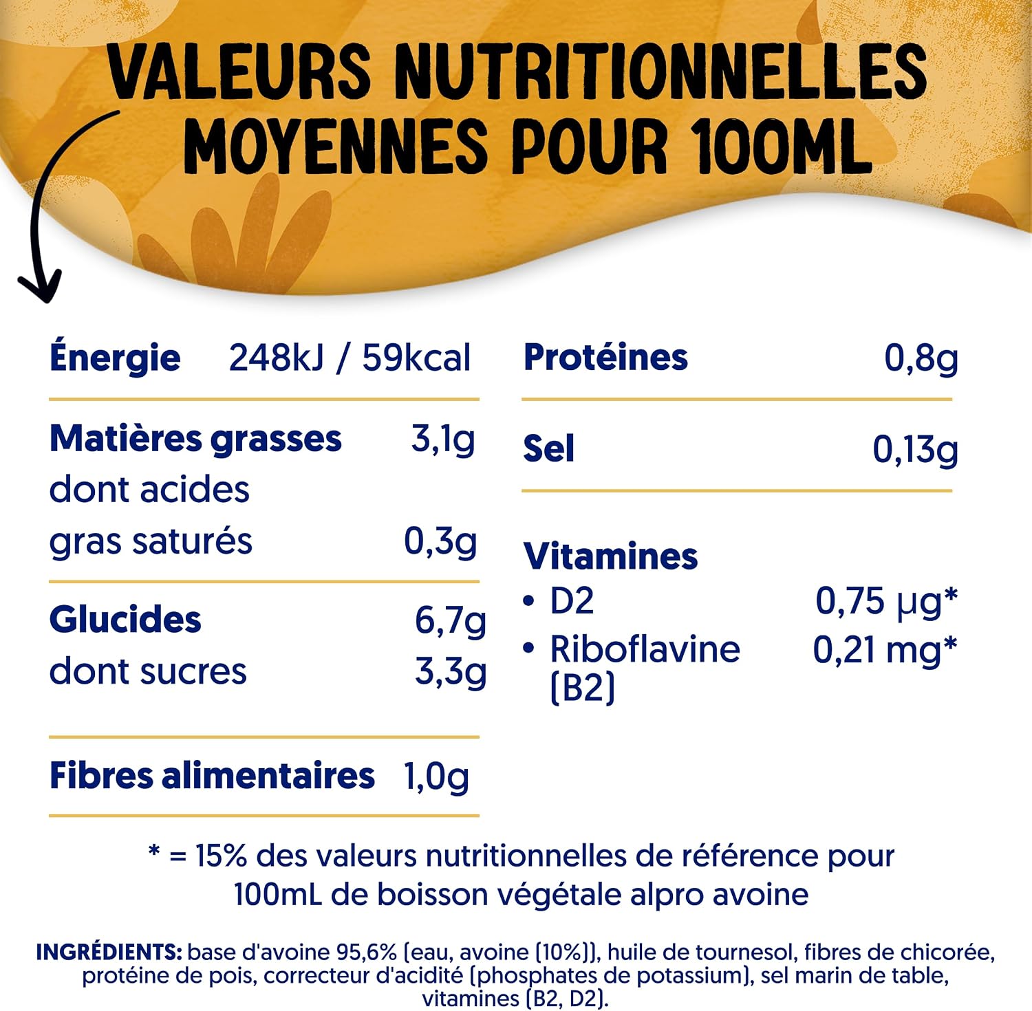 Detalle 2 de Alpro Spécial Avoine boisson végétale 750 mL 🥛