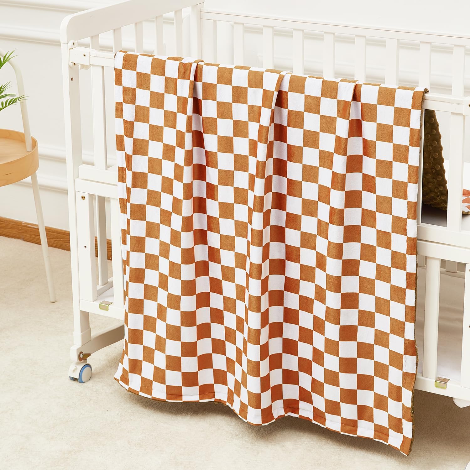 Thumbnail 1 de JORNH Baby Blanket for Newborns – Super-soft double-layer cot blanket 75x100cm (Checkerboard, unisex)