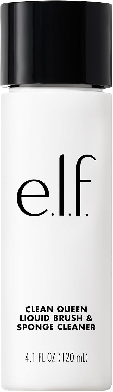 Detalle de e.l.f. Clean Queen – Nettoyant liquide pour pinceaux et éponges (gel moussant, formule douce, vegan et cruelty-free)