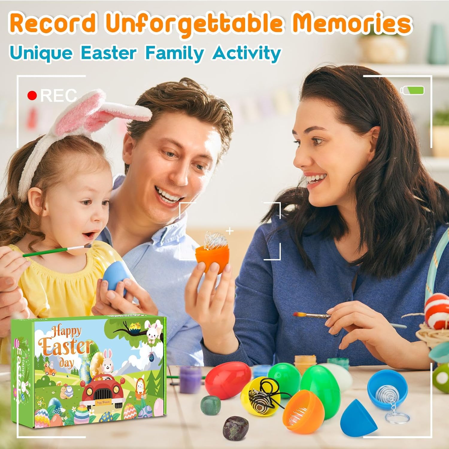 Thumbnail 3 de Ludmila 15-Piece Prefilled Easter Eggs with Gemstone Crystals (Filled Eggs, Egg Hunt & Basket Stuffers)