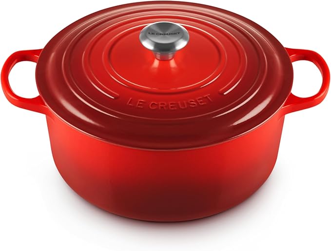 Detalle de Le Creuset Signature Hierro Fundido Cacerola 28 cm 🔴