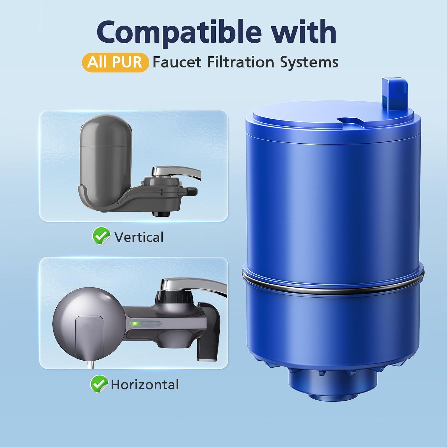 Thumbnail 1 de 6-Pack PUR RF-9999 Faucet Water Filter Replacement Compatible with PUR and PUR PLUS Systems (NSF Certified)