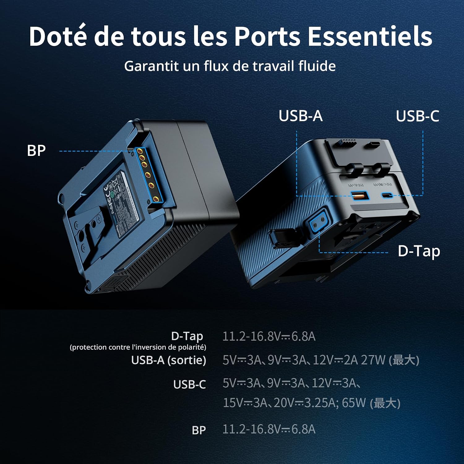 Thumbnail 4 de SMALLRIG VB99 Batterie V-Mount 99Wh, 6800mAh