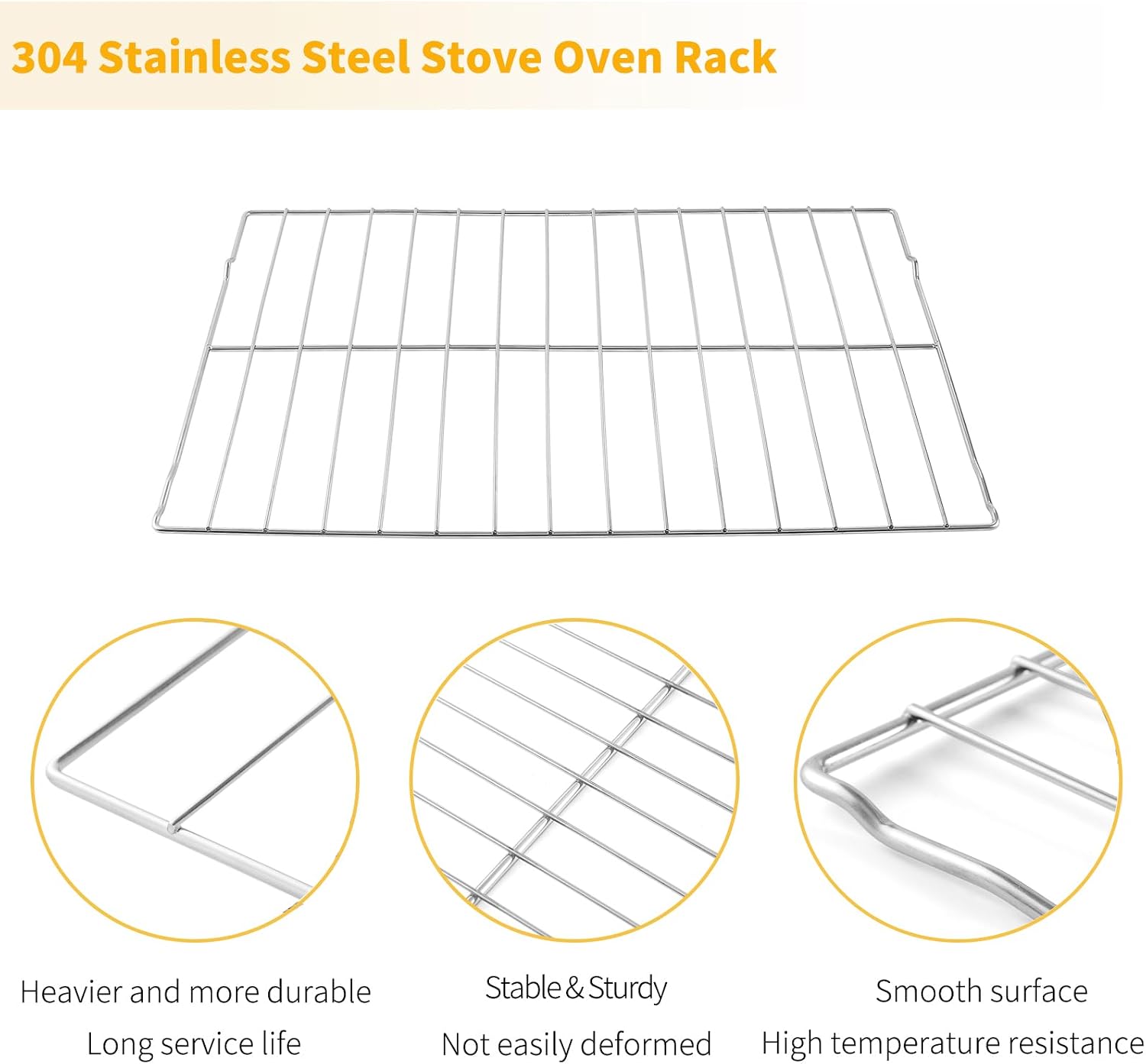 Detalle de Allstare WB48X20249 Oven Rack Replacements, 304 Stainless Steel, 2-Pack