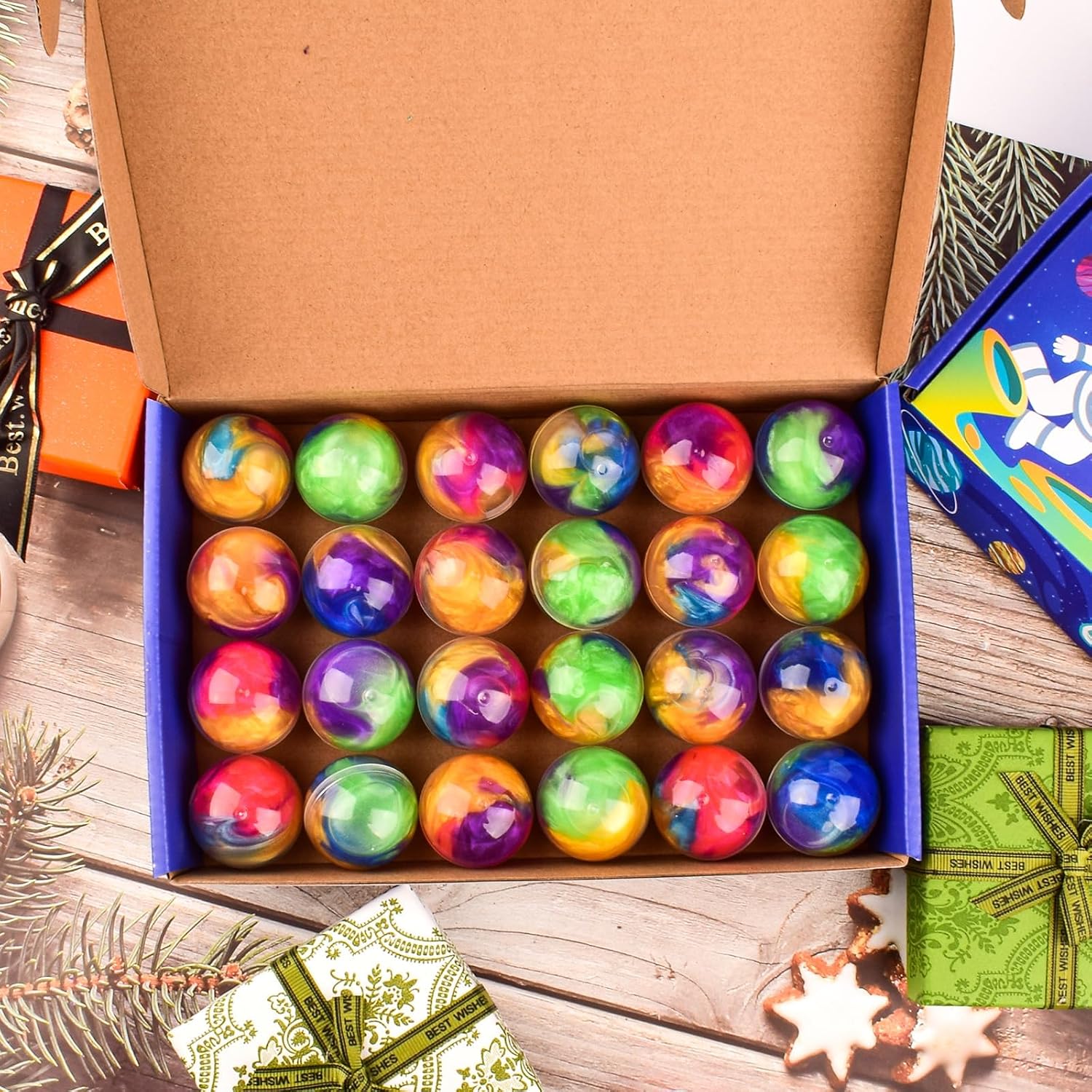 Detalle 2 de Galaxy Slime Balls 24 Pack non-sticky slime kit