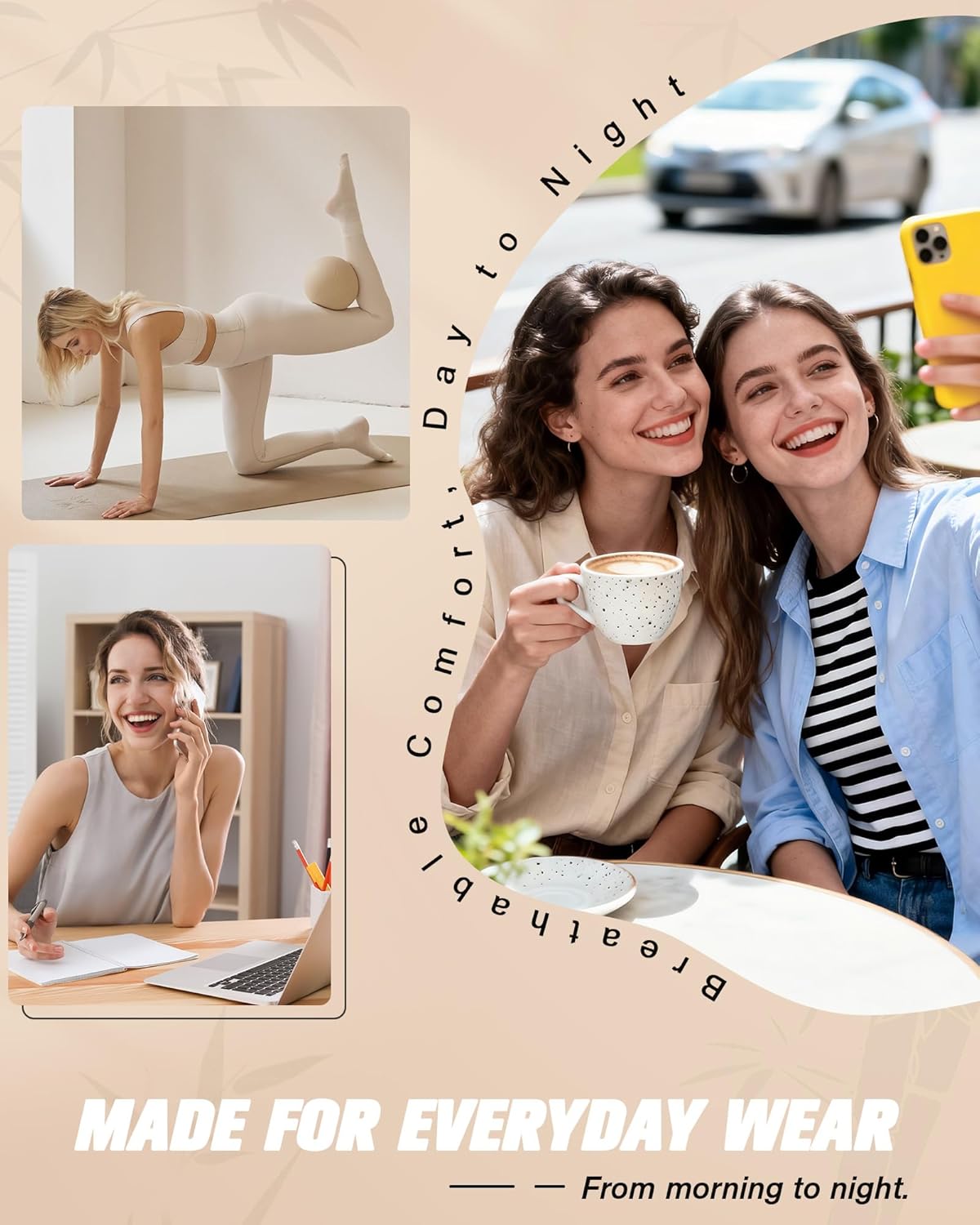 Thumbnail 5 de Mutande in bambù da donna Gladbecke – confezione da 5 pezzi, vita alta, senza etichette
