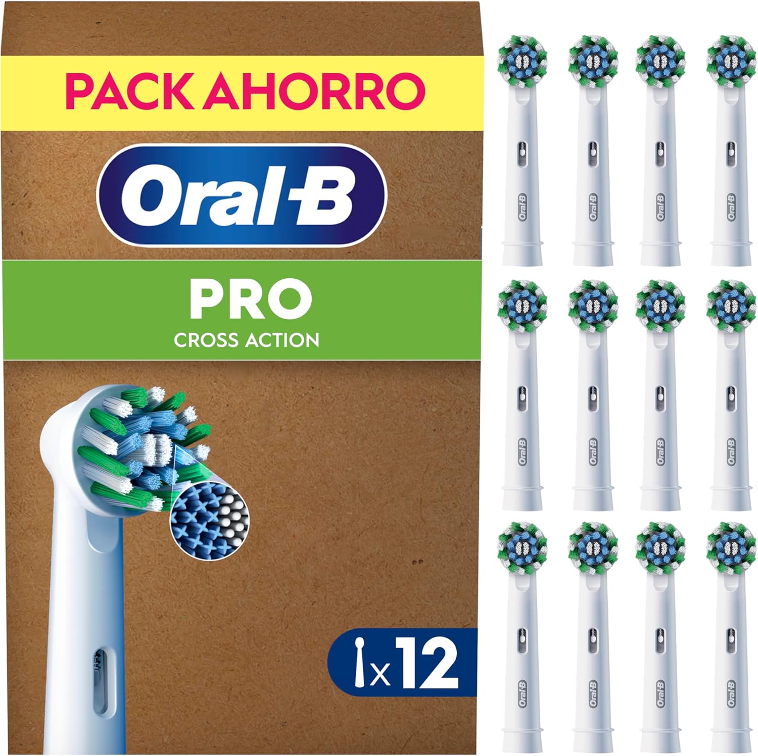 Detalle de Oral-B Pro CrossAction 12 cabezales