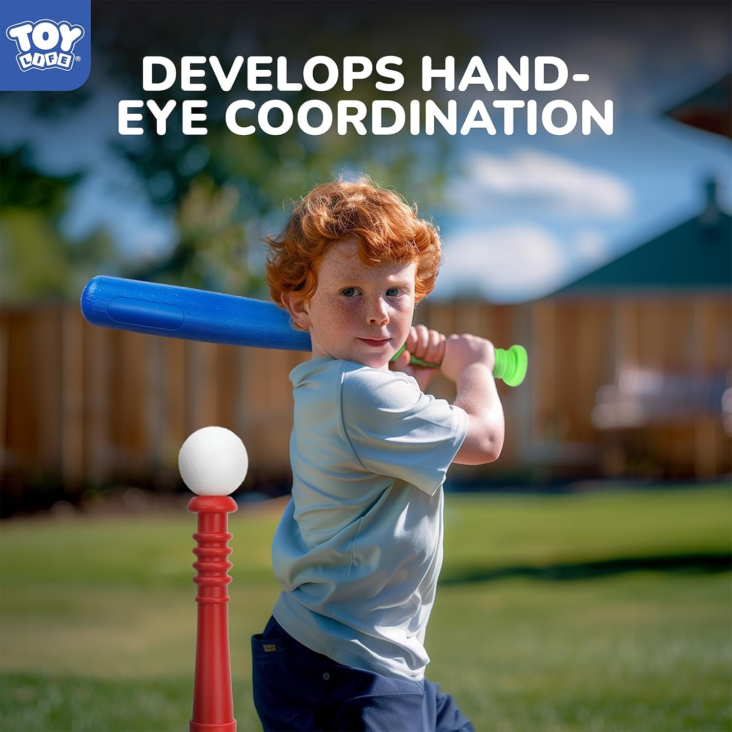 Detalle de TOY Life Tee Ball Set for Kids 3-5 & 5-8: Bat, Tee, Glove & 6 Balls