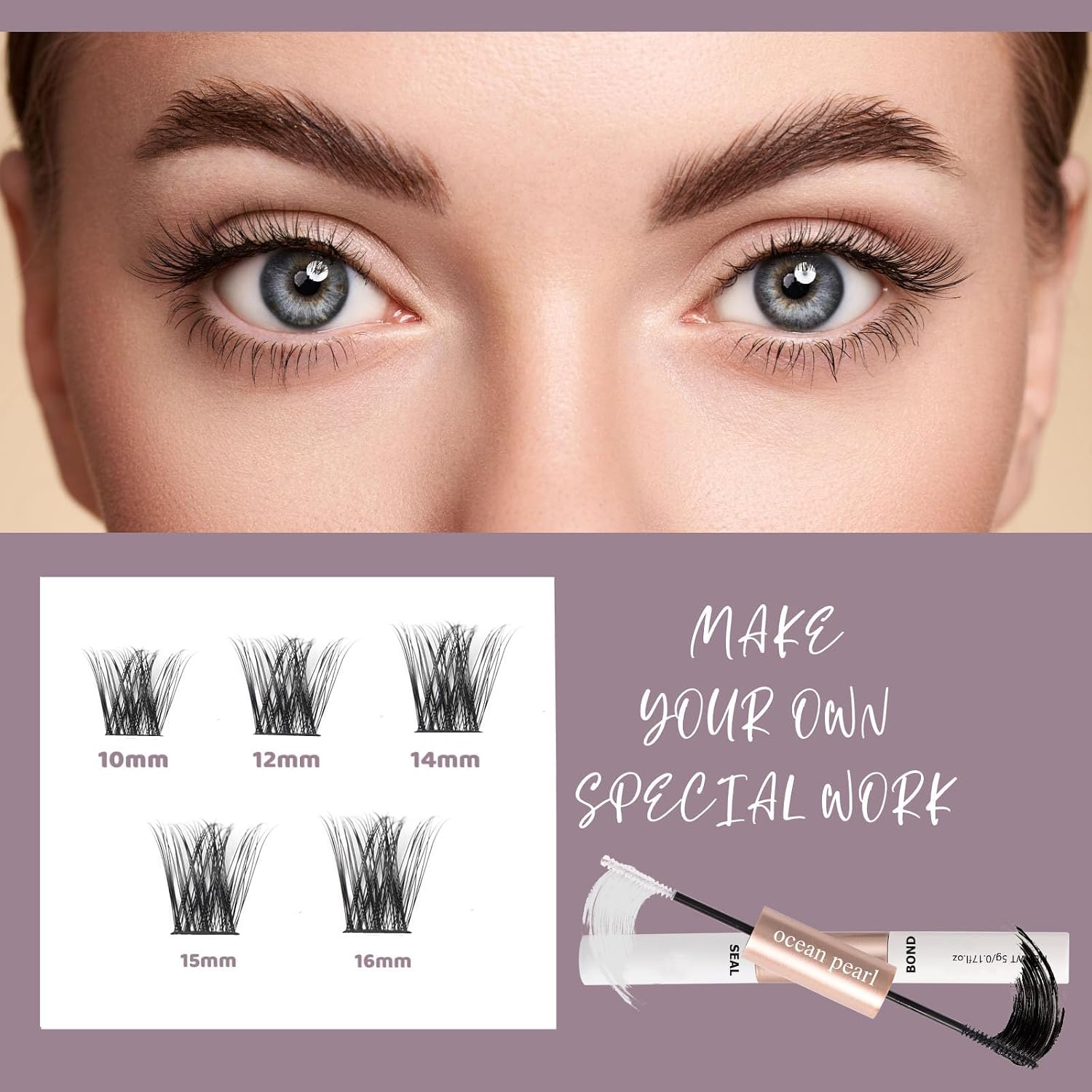 Thumbnail 5 de OP01 Individual Cluster Lashes 120 pcs, Mix 10–16mm 🪄