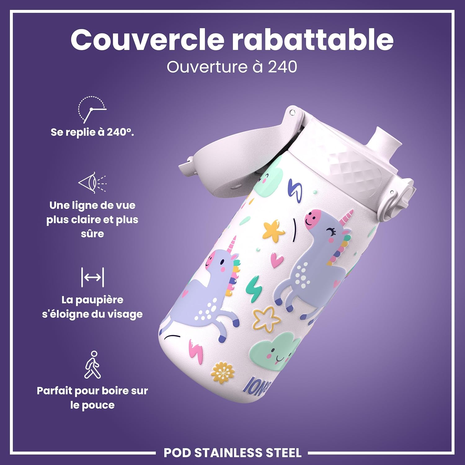 Detalle 2 de ion8 Gourde enfant Anti-fuite