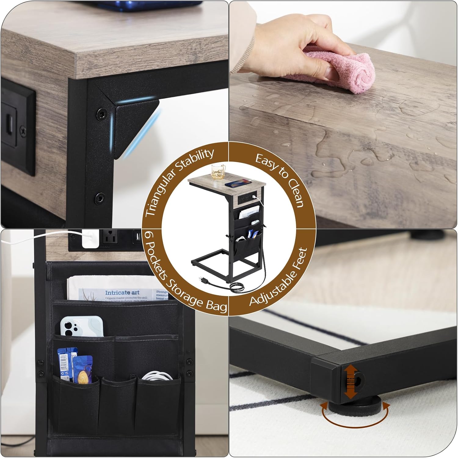 Thumbnail 5 de AMHANCIBLE C-shaped side tables HET04CGY