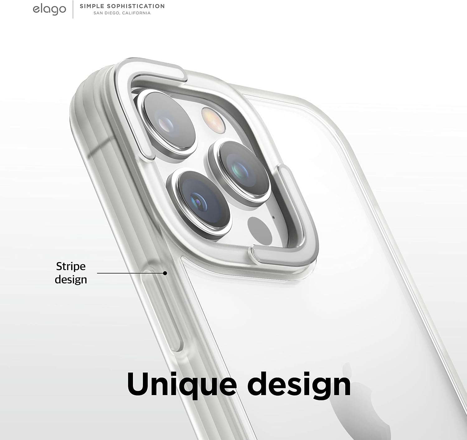 Thumbnail 2 de elago Cover Trasparente Dual Compatibile con iPhone 14 Pro (6.1\”) Bianco, PC + TPU ibrido antiurto