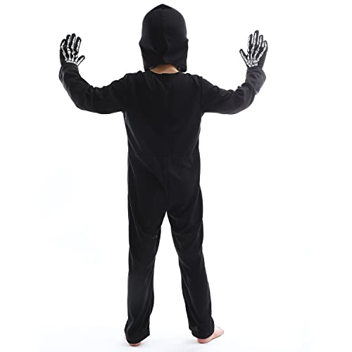 Thumbnail 5 de Sincere Party costume da scheletro luminoso al buio per 12-13 anni, con guanti